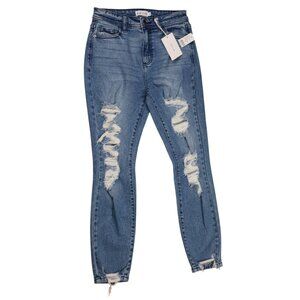 CELLO High Rise Distressed Skinny Jeans – Size 3 – NWT Studio Wardrobe